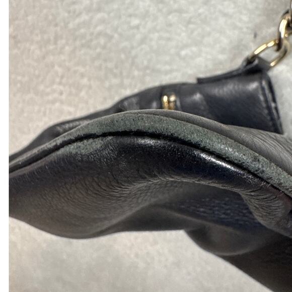 Y2K Kate Spade Tenley Cross Body Purse Pebbled Black Leather Adjustable Strap - Picture 10 of 11